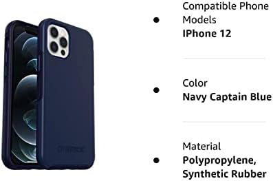 OtterBox Symmetry + Serisi MagSafe Kılıfı (iPhone 12/12Pro, Lacivert Kaptan Mavisi)