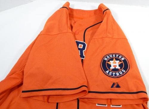 2013-19 Houston Astros 41 Oyun Verilmiş Turuncu Forma İsim Plakası Kaldırıldı 48 884 - Oyun Kullanılmış MLB Formaları