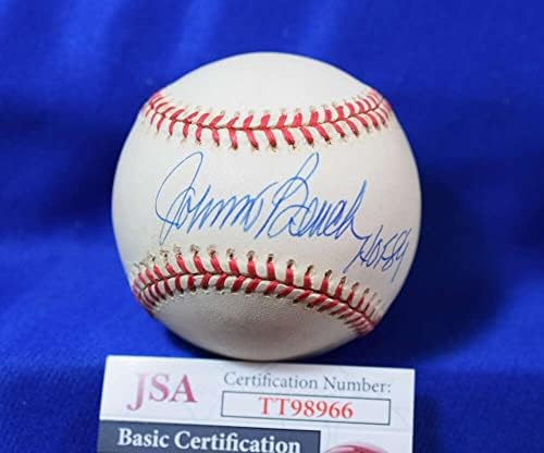 Johnny Bench HOF 89 JSA Coa İmza Ulusal Ligi ONL İmzalı Beyzbol