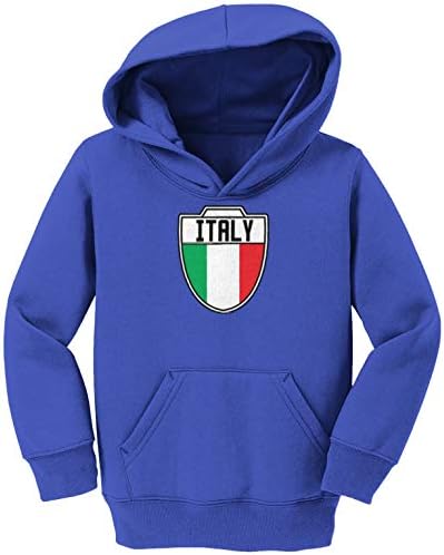 İtalya-Country Futbol Arması Yürümeye Başlayan Çocuk / Gençlik Polar Kapüşonlu Sweatshirt